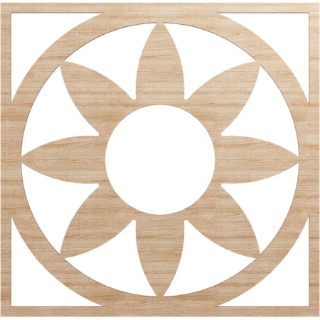 Ekena Millwork Blume Wood Fretwork Pierced Ceiling Medallion, Alder, 26"OD x 9"ID x 3/8"T CMWP26X26X0375BLAL
